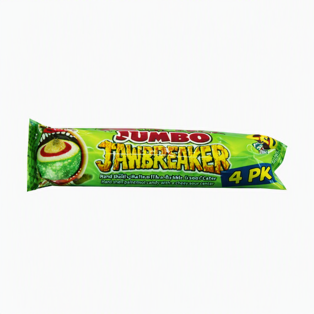 Jawbreaker Jumbo Candy With Bubble Gum Centre 41.3g 4 Pieces